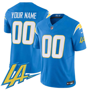 Custom Los Angeles Chargers blue jersey