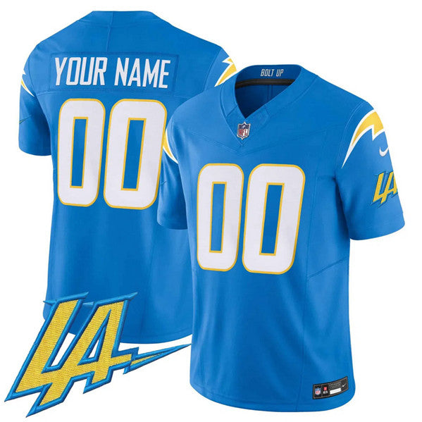 Custom Los Angeles Chargers blue jersey