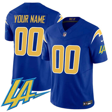 Custom Los Angeles Chargers royal jersey