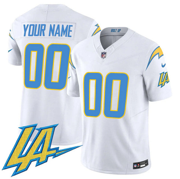 Custom Los Angeles Chargers white jersey