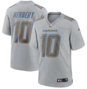 Custom Los Angeles Chargers gray Game jersey