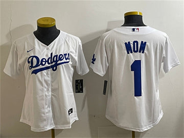 Mom Los Angeles Dodgers white jersey