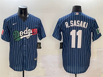 Roki Sasaki Los Angeles Dodgers navy jersey