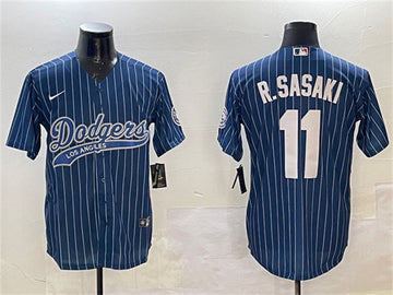 Roki Sasaki Los Angeles Dodgers navy jersey