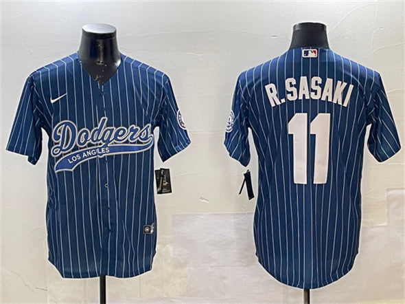 Roki Sasaki Los Angeles Dodgers navy jersey