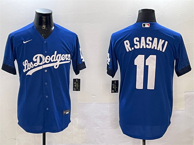Roki Sasaki Los Angeles Dodgers royal City Connect jersey