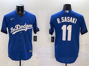 Roki Sasaki Los Angeles Dodgers royal City Connect jersey