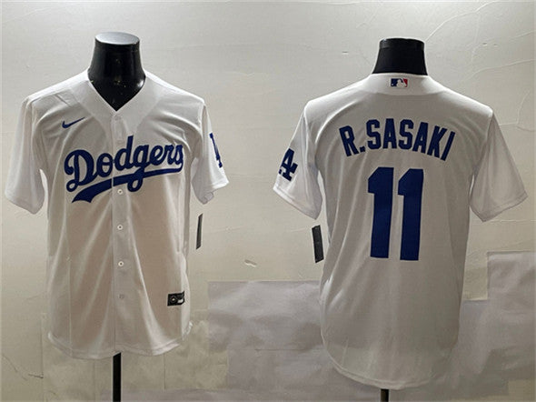 Roki Sasaki Los Angeles Dodgers white jersey