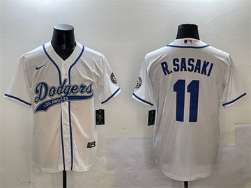 Roki Sasaki Los Angeles Dodgers white jersey