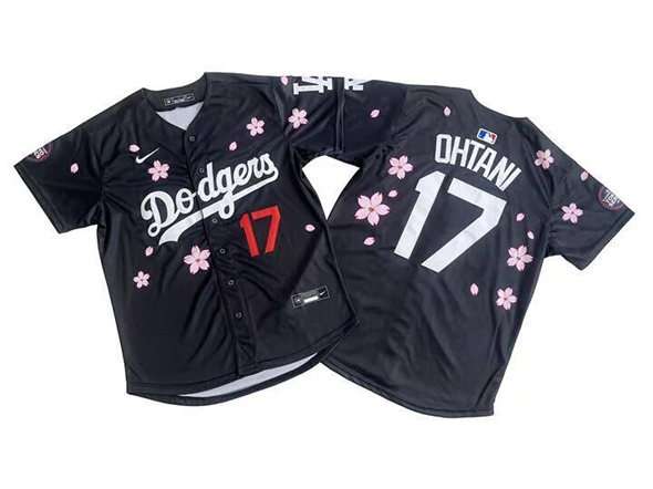 Shohei Ohtani Los Angeles Dodgers black Limited jersey