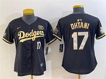 Shohei Ohtani Los Angeles Dodgers black-gold jersey