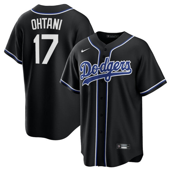 Shohei Ohtani Los Angeles Dodgers black Lights Out jersey