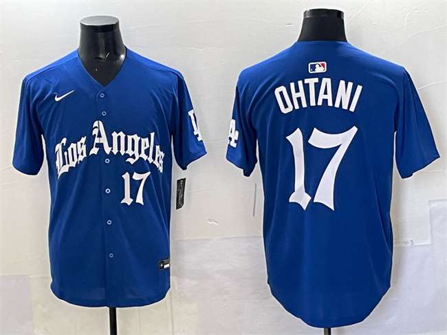 Shohei Ohtani Los Angeles Dodgers blue jersey