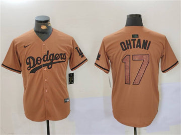 Shohei Ohtani Los Angeles Dodgers brown jersey