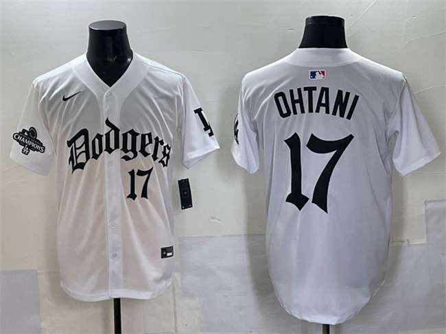 Shohei Ohtani Los Angeles Dodgers white jersey
