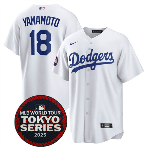 Yoshinobu Yamamoto Los Angeles Dodgers white Home jersey