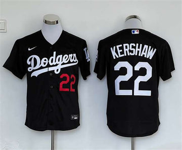 Clayton Kershaw Los Angeles Dodgers black jersey
