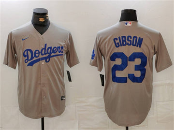 Kirk Gibson Los Angeles Dodgers gray jersey