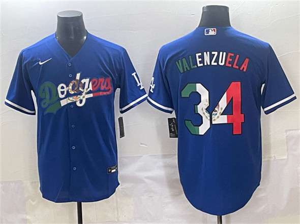 Fernando Valenzuela Los Angeles Dodgers blue jersey