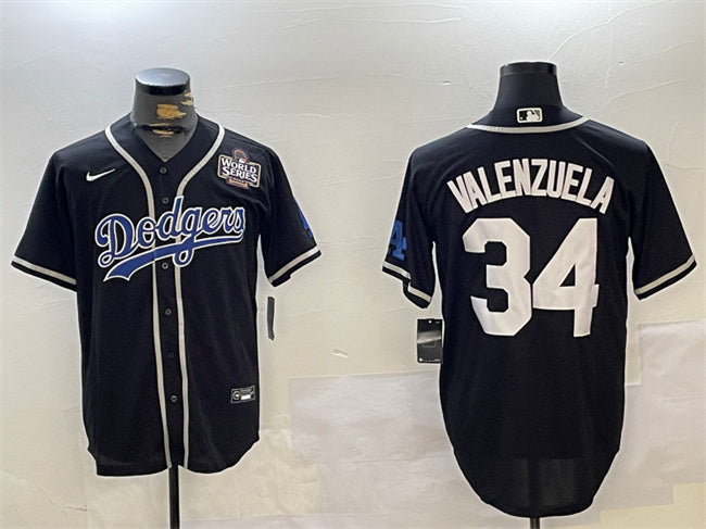 Toro Valenzuela Los Angeles Dodgers black jersey