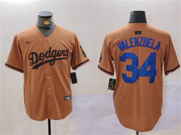 Toro Valenzuela Los Angeles Dodgers brown jersey