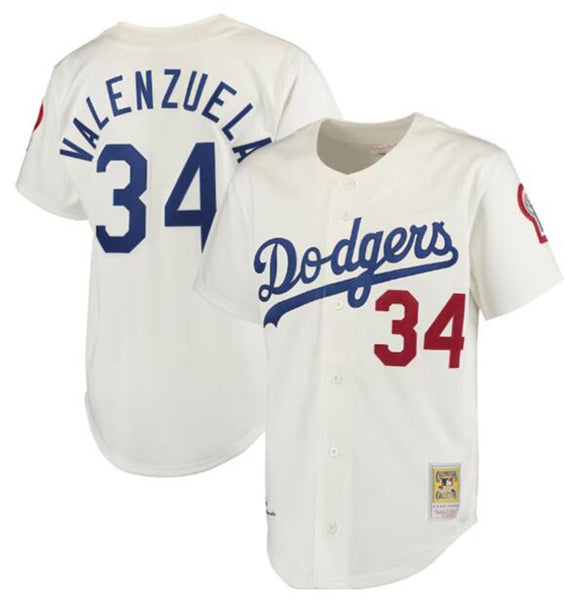 Toro Valenzuela Los Angeles Dodgers cream jersey