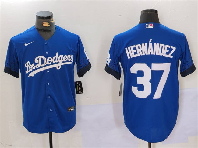 Teoscar Hernandez Los Angeles Dodgers blue jersey