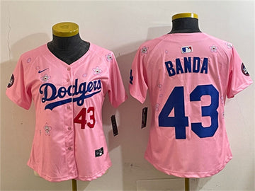 Anthony Banda Los Angeles Dodgers pink jersey