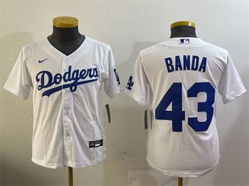 Anthony Banda Los Angeles Dodgers white jersey