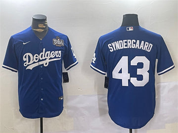 Noah Syndergaard Los Angeles Dodgers royal jersey