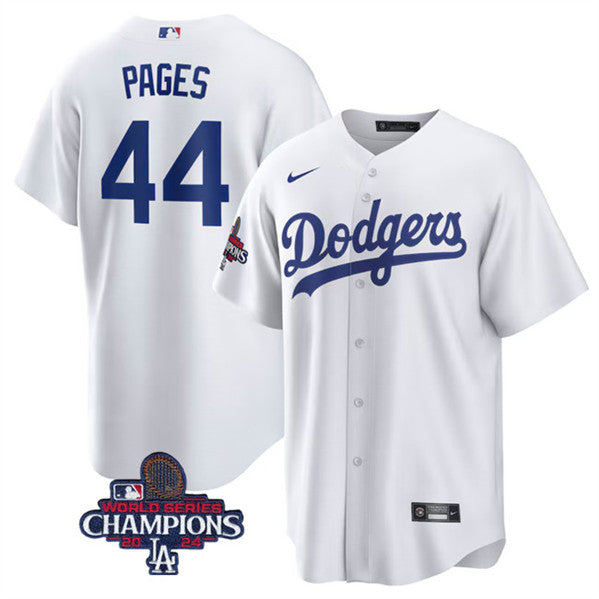 Andy Pages Los Angeles Dodgers white jersey