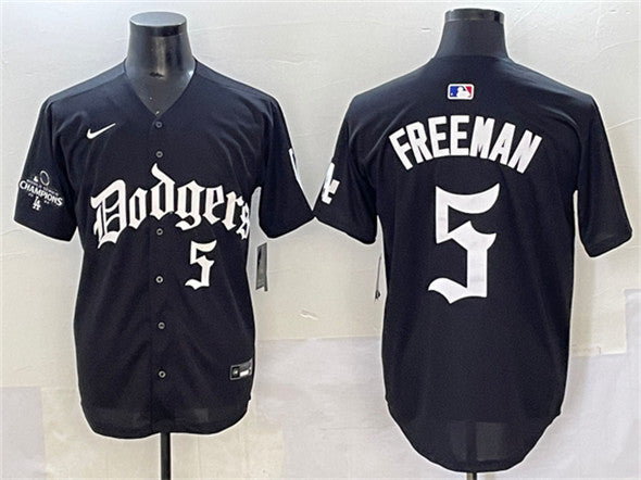 Freddie Freeman Los Angeles Dodgers black jersey