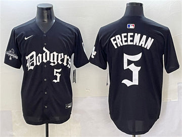 Freddie Freeman Los Angeles Dodgers black jersey
