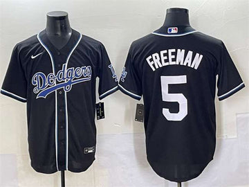 Freddie Freeman Los Angeles Dodgers black Fashion jersey