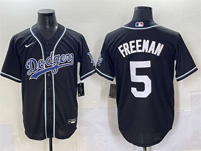 Freddie Freeman Los Angeles Dodgers black Fashion jersey