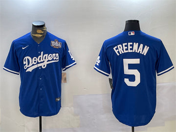 Freddie Freeman Los Angeles Dodgers blue jersey