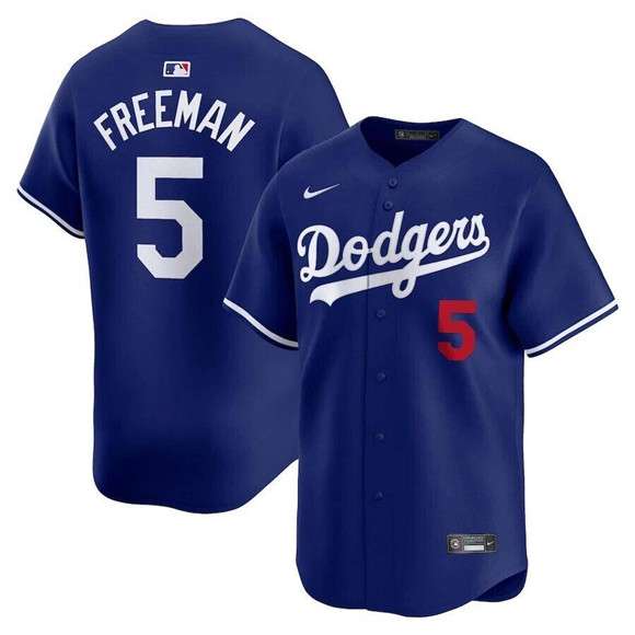 Freddie Freeman Los Angeles Dodgers royal jersey