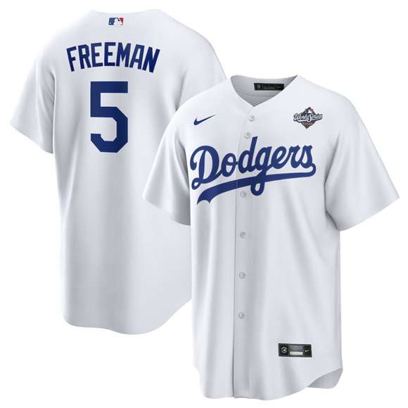 Freddie Freeman Los Angeles Dodgers white Home jersey