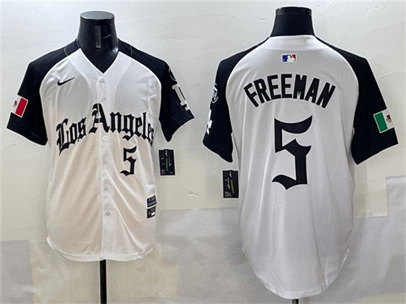 Freddie Freeman Los Angeles Dodgers white-black jersey
