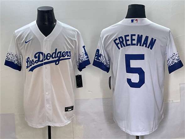 Freddie Freeman Los Angeles Dodgers white City Connect jersey