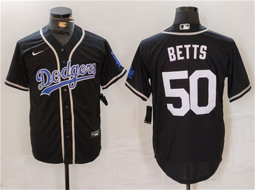 Mookie Betts Los Angeles Dodgers black Fashion jersey