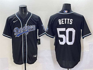 Mookie Betts Los Angeles Dodgers black Fashion jersey
