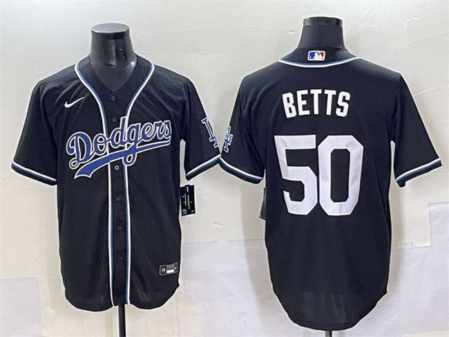 Mookie Betts Los Angeles Dodgers black Fashion jersey