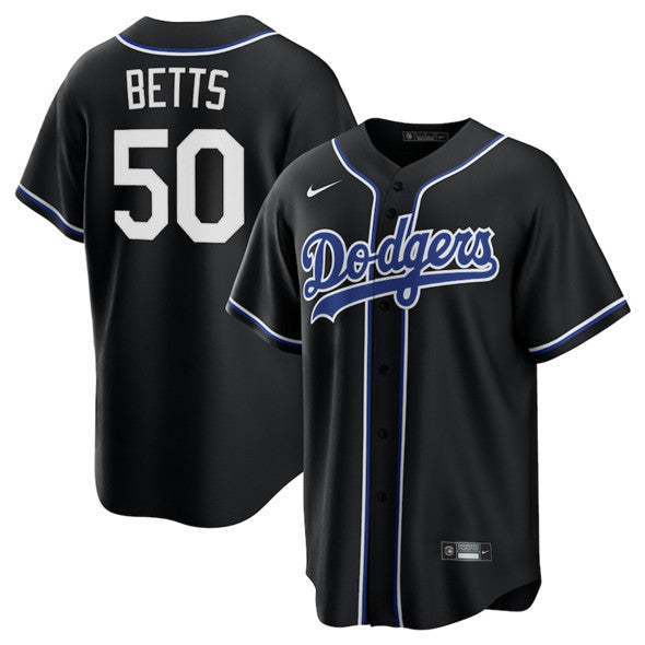 Mookie Betts Los Angeles Dodgers black Lights Out jersey