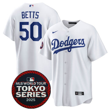 Mookie Betts Los Angeles Dodgers white Home jersey