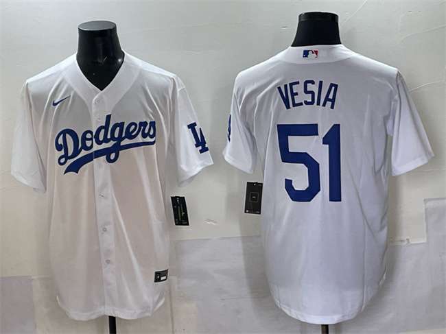 Alex Vesia Los Angeles Dodgers white jersey