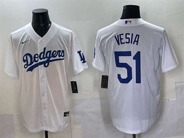 Alex Vesia Los Angeles Dodgers white jersey
