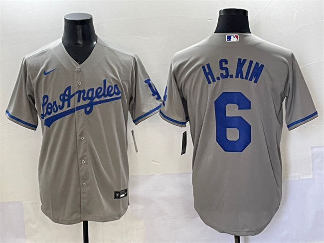 HSKim Los Angeles Dodgers gray jersey