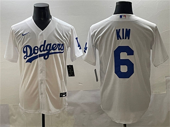 Hyeseong Kim Los Angeles Dodgers white jersey