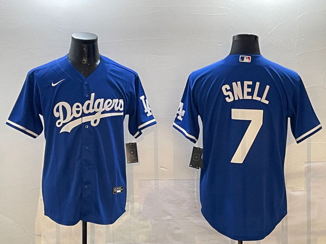 Blake Snell Los Angeles Dodgers royal jersey